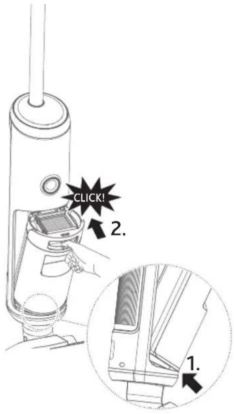 Vileda Pure Clean S5 Plus - De componenten van de vuilwatertank opnieuw in elkaar zetten - 1