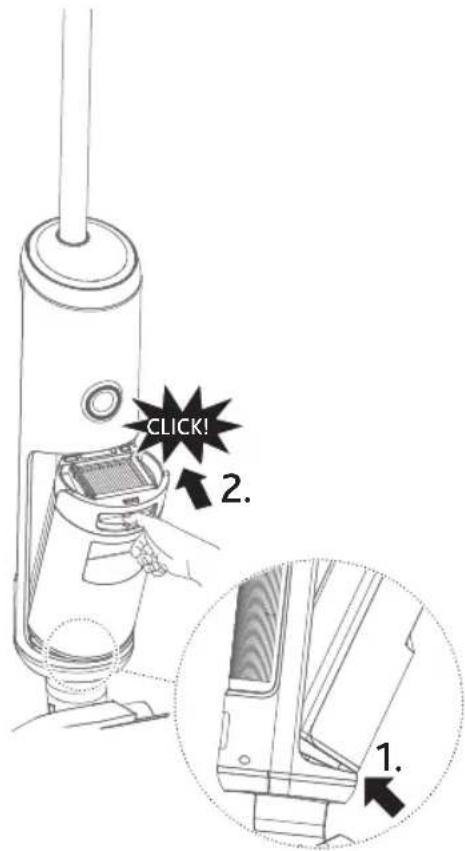 Vileda Pure Clean S5 Plus - Voltar a montar os componentes do recipiente da água suja - 1