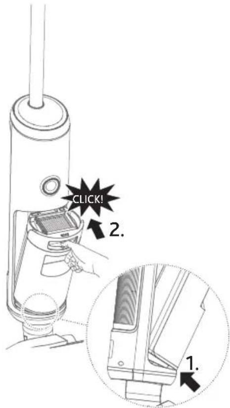 Vileda PureClean S5 Plus - Remontage des composants du réservoir d'eau sale - 1