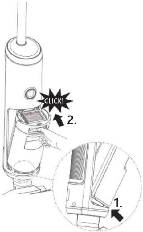 Vileda PureClean S5 Plus - Reassembling dirty water tank components - 1