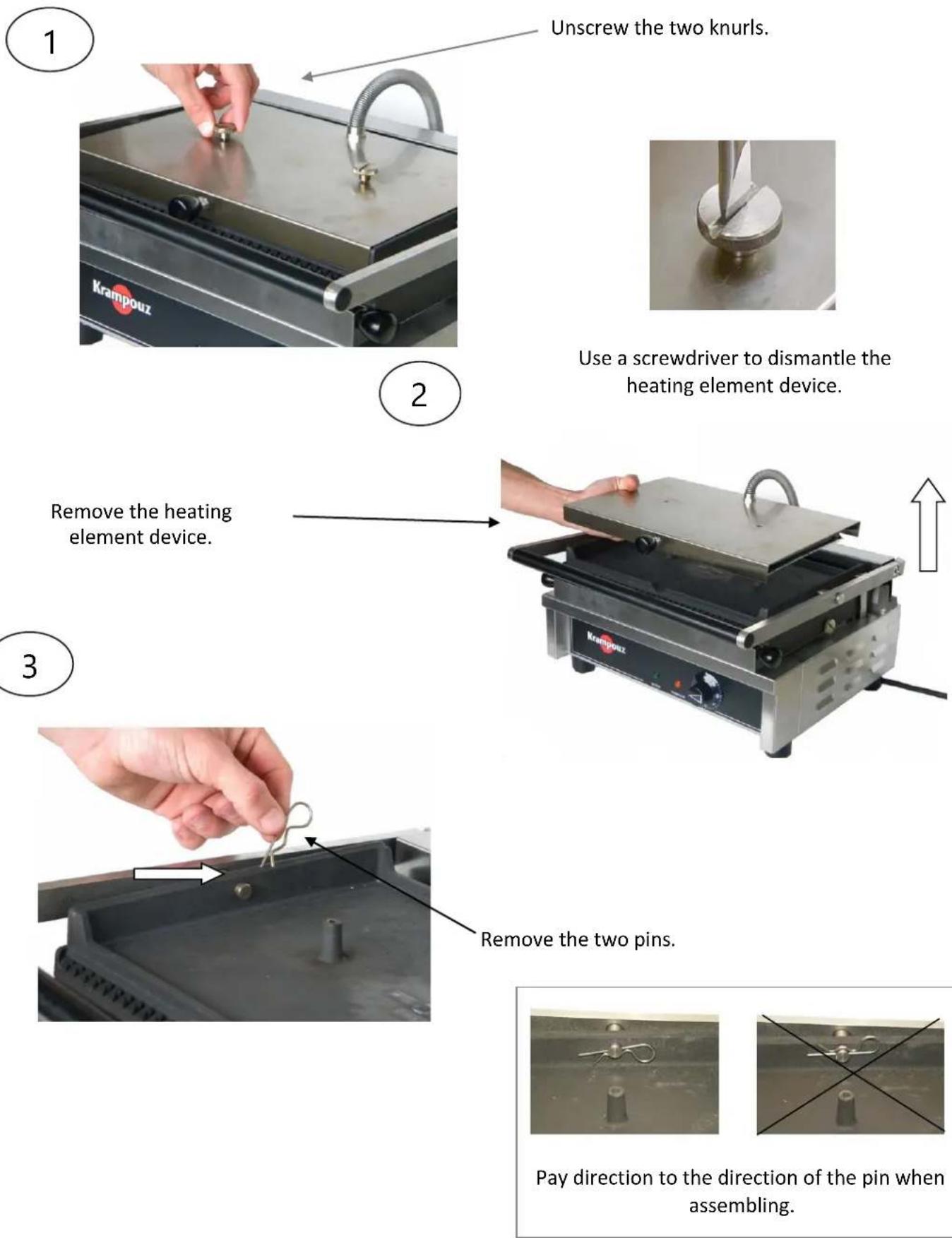 KRAMPOUZ GECID3AO - Dismantling of the plates - 1