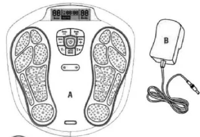 HOMEDICS CB-200-GB - ВНЕШНИЙ ВИД ПРИБОРА И НАЗВАНИЯ КОМПОНЕНТОВ - 1