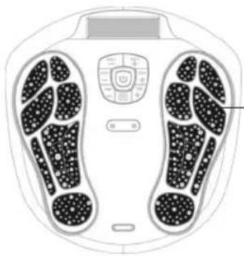 HOMEDICS CB-200-GB - Zona elettrodi dell'unità ed elettrodi adesivi - 1