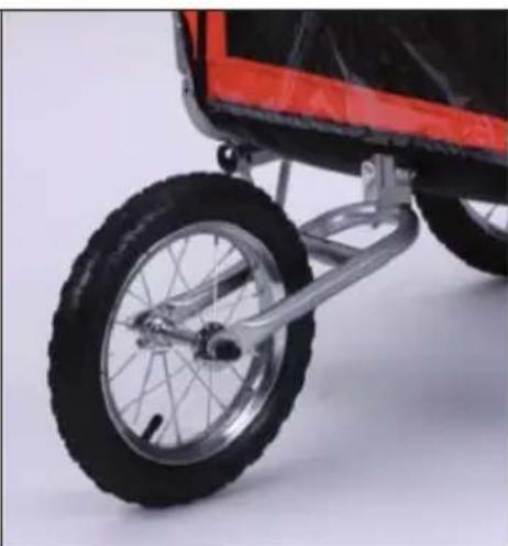 Klarfit Husky Vario - Installing the front wheel - 1