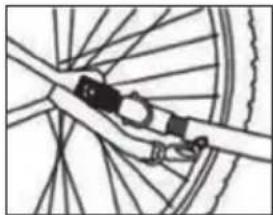 Klarfit Husky Vario - FIXATION À LA ROUE - 1
