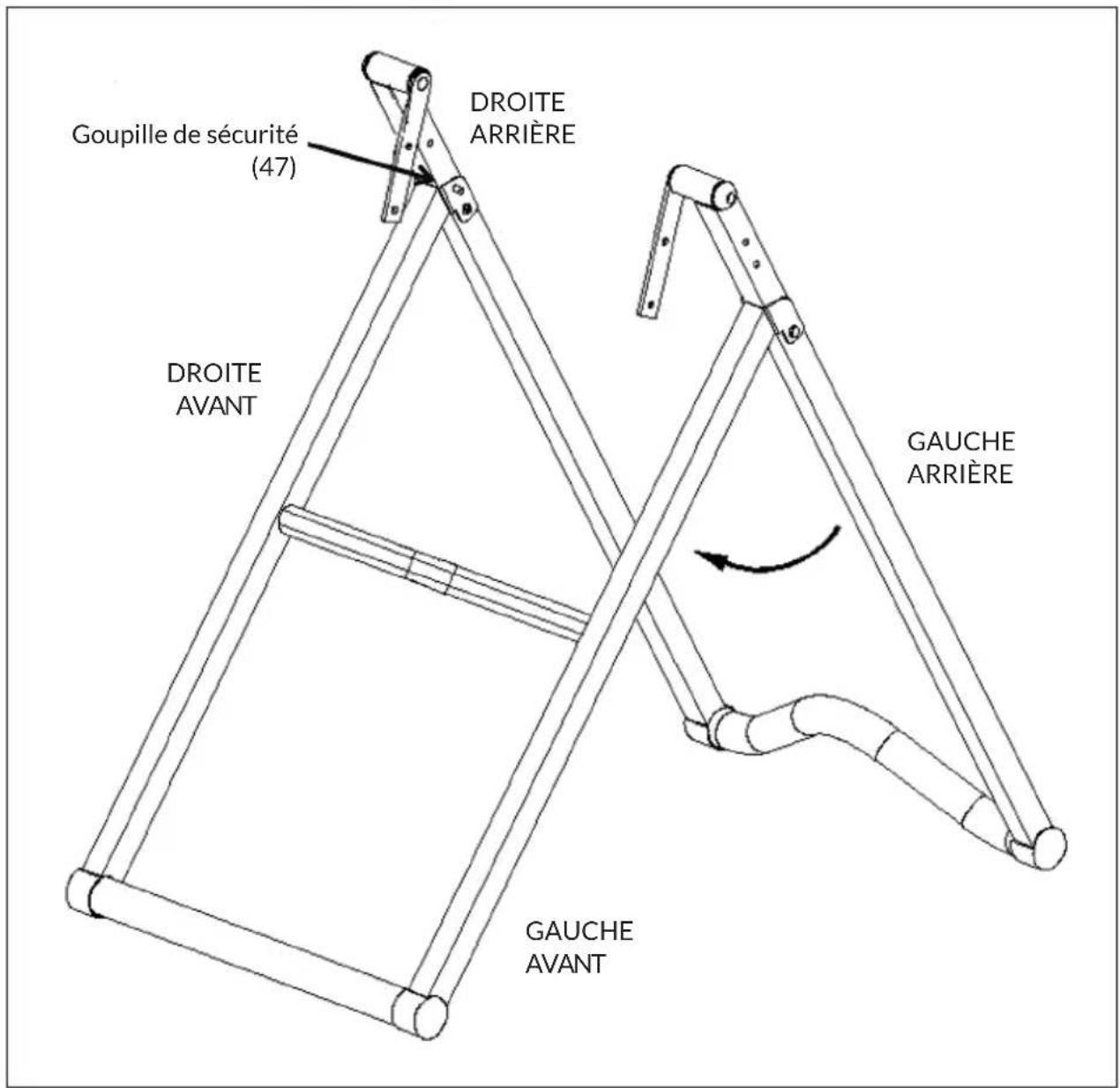 Klarfit Ease Delux - Étape 1 : Déplier le cadre - 1