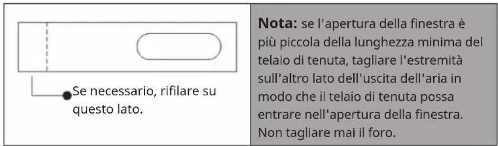 Klarstein AireLux - Fissaggio del telaio di tenuta per finestre scorrevoli - 2