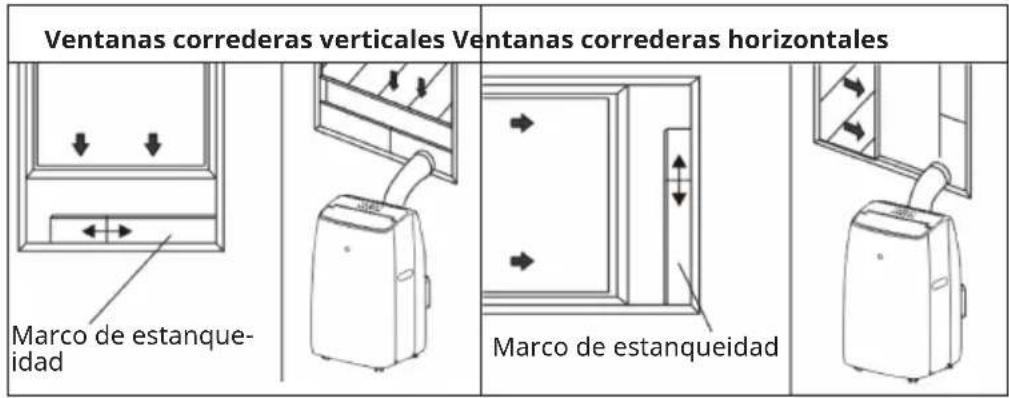 Klarstein AireLux - Fijación del marco de sellado para ventanas correderas - 1