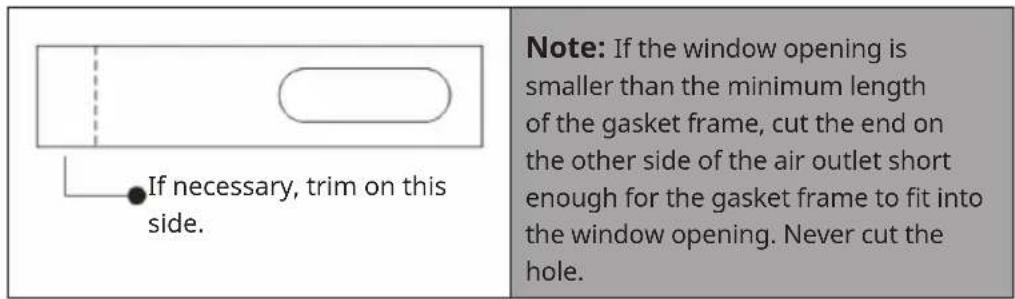 Klarstein AireLux - Fixing the sealing frame for sliding windows - 2