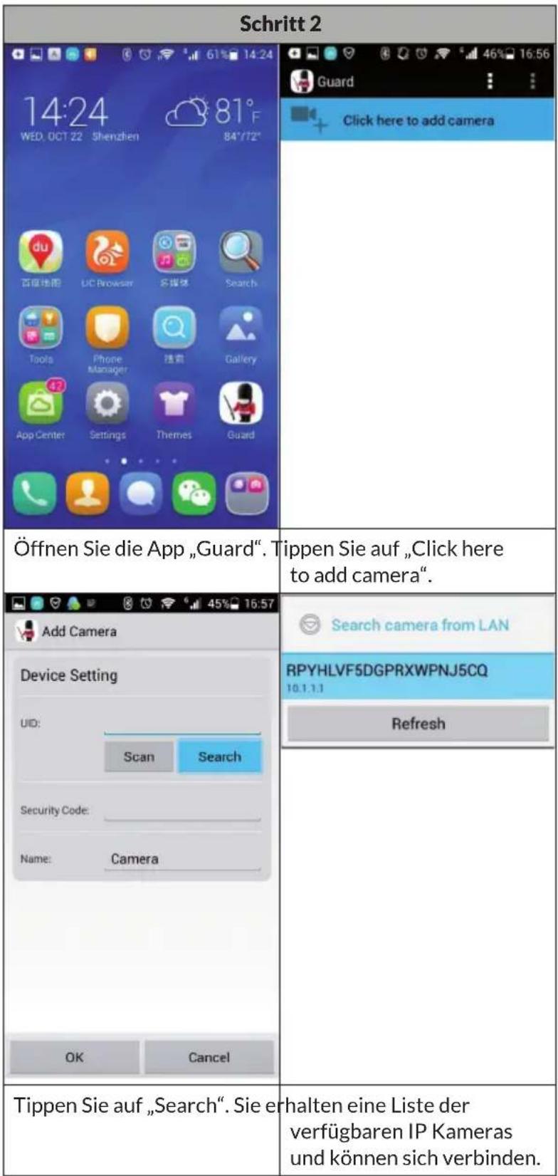 Duramaxx Eyeview IP - EINRICHTUNG DER ANDROID-APP - 2