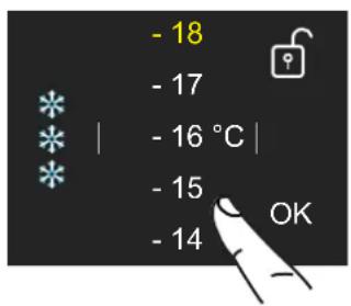 BERTAZZONI FRZ755UBLPTT - Modifica delle temperature dei van - 2