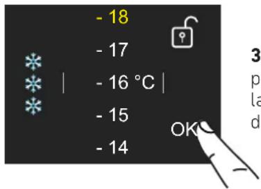 BERTAZZONI FRZ755UBLPTT - Modifica delle temperature dei van - 3