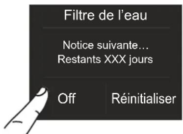BERTAZZONI FRZ755UBLPTT - 5a) Désactivation Filtre de l'eau - 6