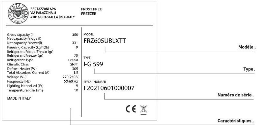 BERTAZZONI FRZ755UBLPTT - Important - 2