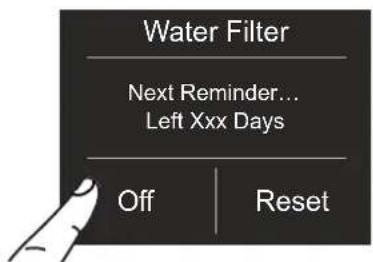 BERTAZZONI FRZ755UBLPTT - 5a) Water Filter Deactivation - 6