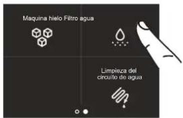 BERTAZZONI FRZ755UBLPTT - 5a) Desactivación del filtro del agua - 3