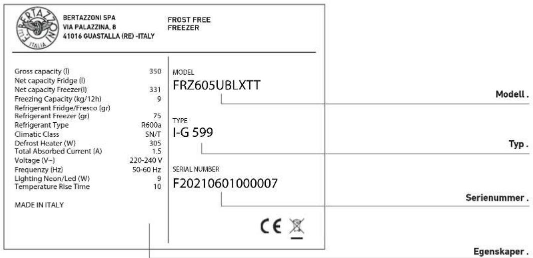 BERTAZZONI FRZ755UBLPTT - Lär känna din apparat - 2