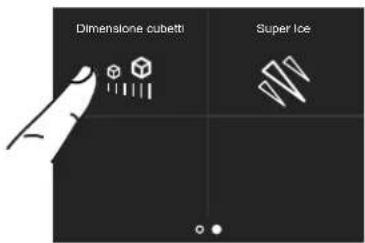 BERTAZZONI FRZ755UBLPTT - 4a) Impostazione della dimensione dei cubetti - Super Ice - 3