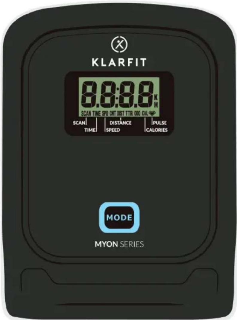 Klarfit Myon Cross - CONSOLE ET FONCTIONS DES TOUCHES - 1