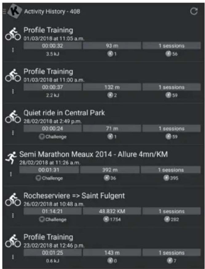 Klarfit Myon Cross - Historial de entrenamiento - 1