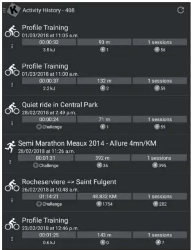 Klarfit Myon Cross - Activity History - 1