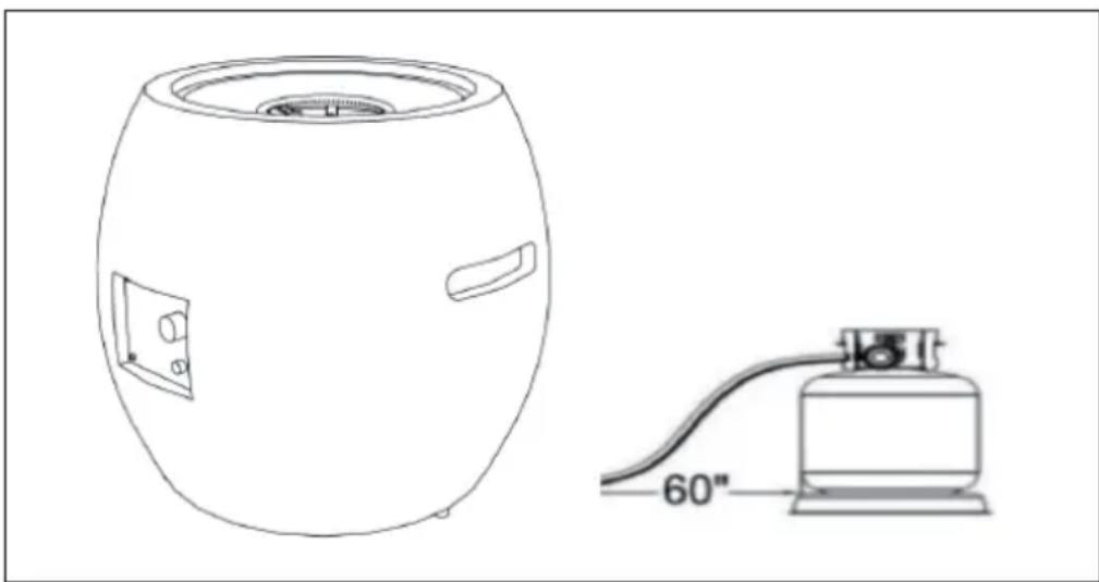 Blumfeldt Andros - Notes on connecting the gas bottle to the appliance - 1