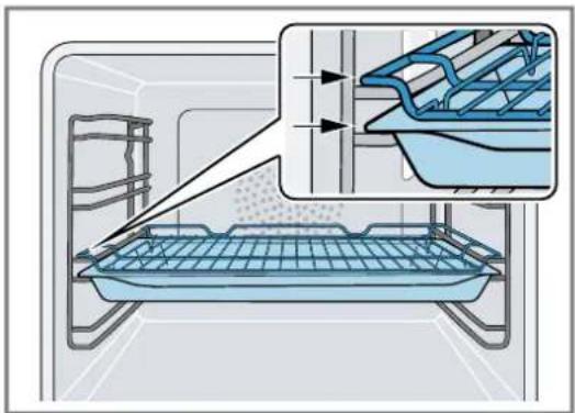 GAGGENAU GO221100 - Insérer la lèchefrite et la grille en même temps dans le compartiment de cuisson - 2