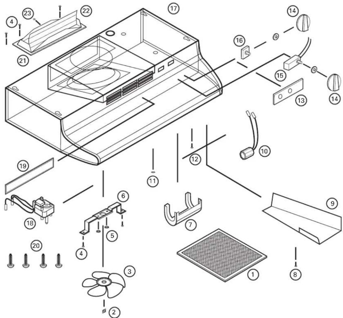 Air King DS1366 - FOR PARTS OR TECHNICAL ASSISTANCE - 1