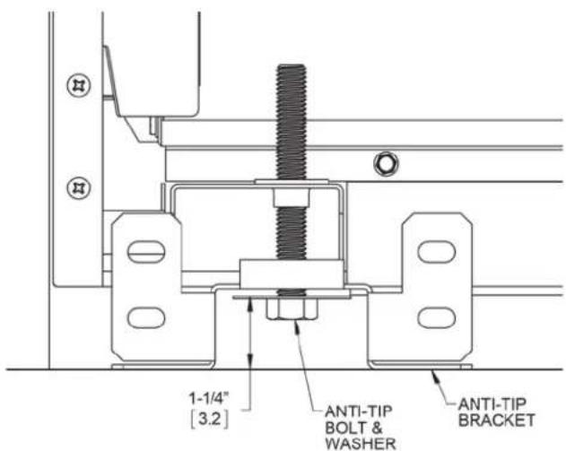 Hestan KRG485GD - ANTI-TIP BOLT ADJUSTMENT - 1