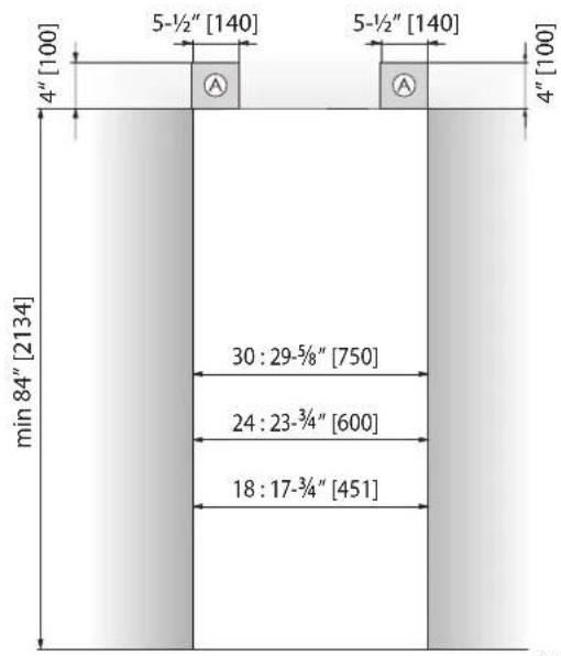 Hestan KWCR24 - INSTALLATION CUT-OUT - KRC, KFC, KWC, KRW-OV MODELS WITH OVERLAY - 1
