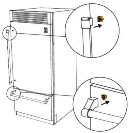Hestan KWCL24 - MOUNTING THE HANDLES AND ENDCAPSMOUNTING THE HANDLES AND ENDCAPS - 1