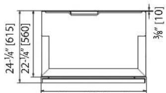 Hestan KWCL24 - INSTALLATION CUT-OUT - KRC, KFC, KWC, KRW-OV MODELS WITH OVERLAY - 3