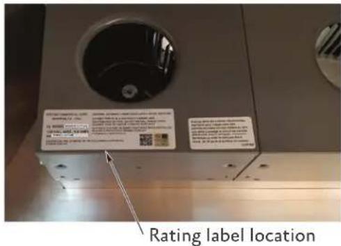 Hestan KVL30 - RATING LABEL - 2