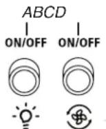 WHIRLPOOL WVU37UC0FW - Commandes de la hotte - 1