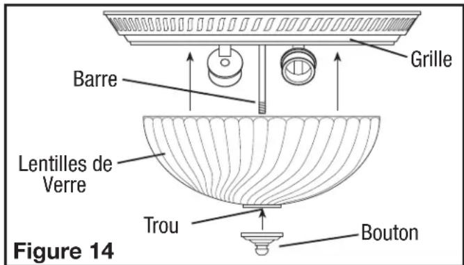 Air King DRLC709 - AVERTISSEMENT: UN MANQUEMENT A BIEN SERRER LES VIS DU REFLECTEUR PEUT RESULTER EN UN BRUIT DE CRECELLEMENT OU DE GRONDEMENT. - 1