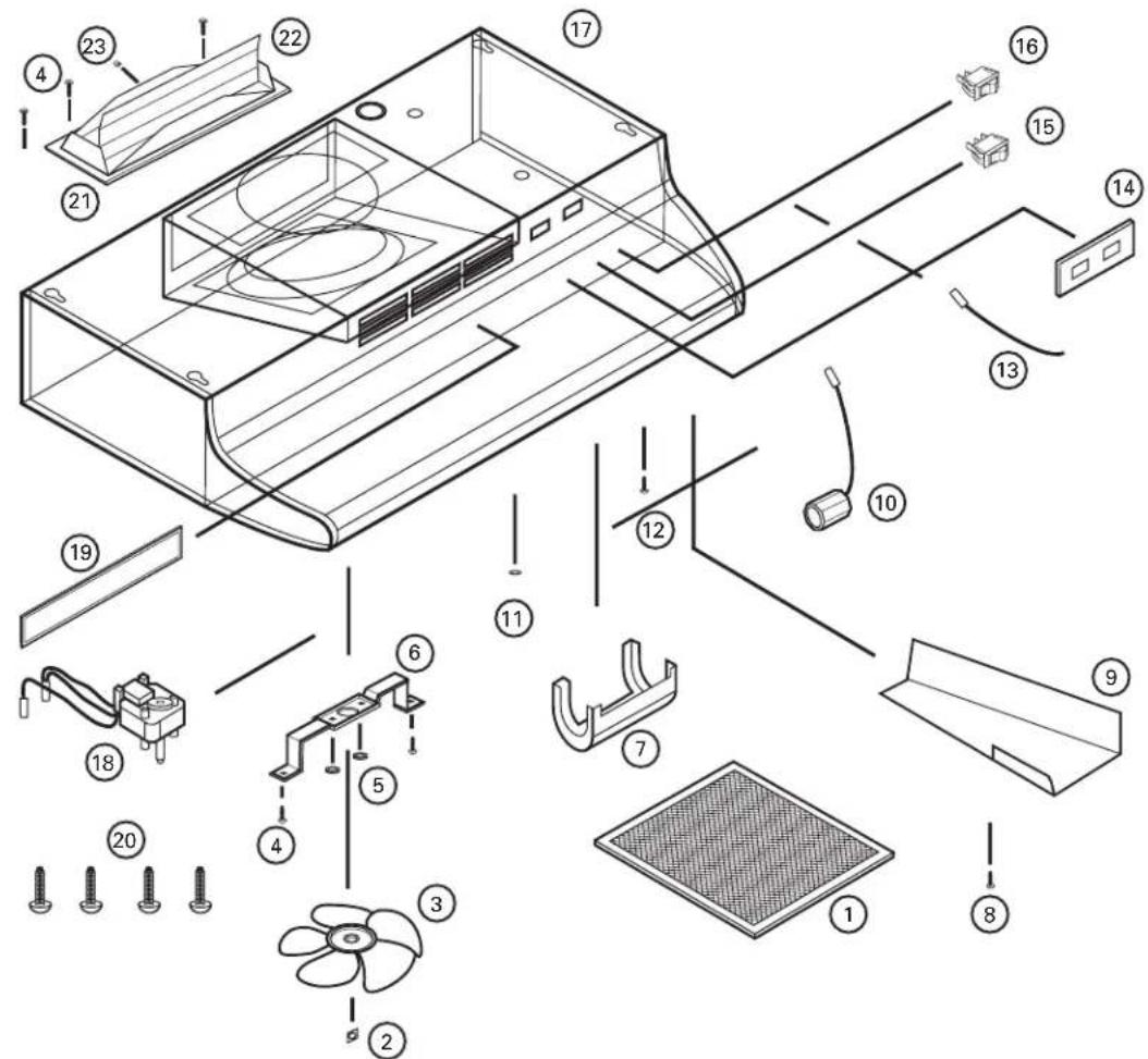 Air King AV1245 - POUR DES PIÈCES OU DE L'ASSISTANCE TECHNIQUE - 1