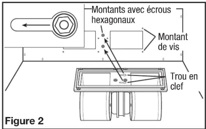 Air King B900 - Installation dans un couvercle à une hauteur de 45,7 cm - 2