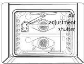 SAMSUNG NSG6DG8550SR - Adjusting the oven burner air adjustment shutters - 1