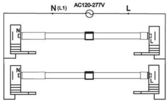 Satco S11757 - WIRING INSTRUCTION: R17D - ELECTRONIC BALLAST - 6