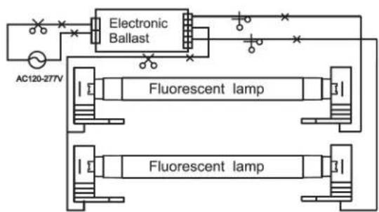 Satco S11757 - WIRING INSTRUCTION: R17D - ELECTRONIC BALLAST - 4