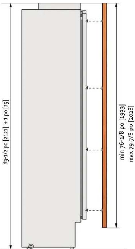 Hestan KFCL18 - DIMENSIONS DES PANNEAUX - MODÈLES KFC - OV, KRC - OV, ET KWC - OV - 1