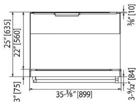 Hestan KFCR18 - INSTALLATION CUT-OUT - KRB MODELS - SS OR COLOR - 3