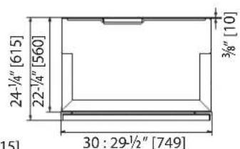 Hestan KFCR18 - INSTALLATION CUT-OUT - KRC, KFC, KWG MODELS WITH OVERLAY - 3