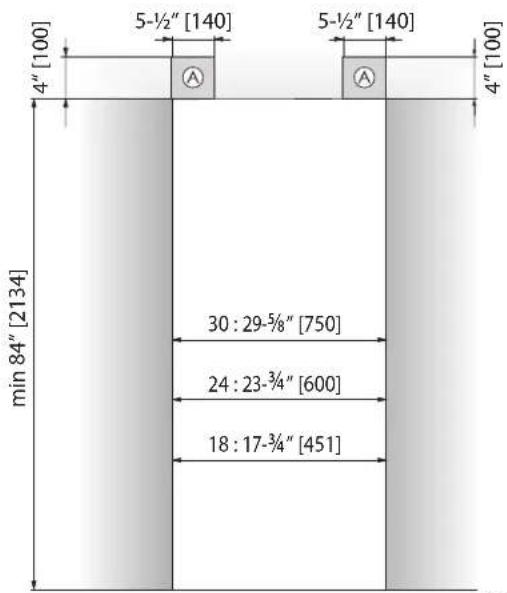 Hestan KFCR18 - INSTALLATION CUT-OUT - KRC, KFC, KWG MODELS WITH OVERLAY - 1