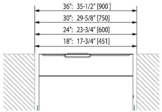 Hestan KFCR18 - CUT-OUT DIMENSIONS AND INSTALLATION METHODS -FLUSH - 1