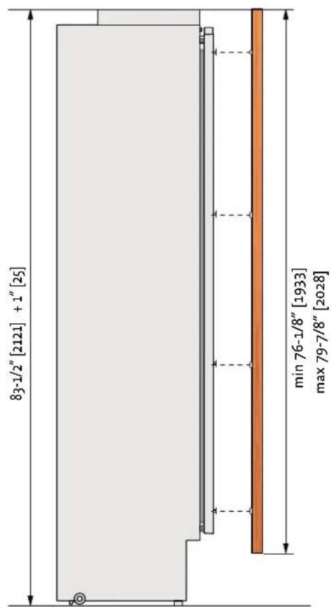Hestan KFCR18 - PANEL DIMENSIONS KFC - OV, KRC - OV AND KWG - OV - 1