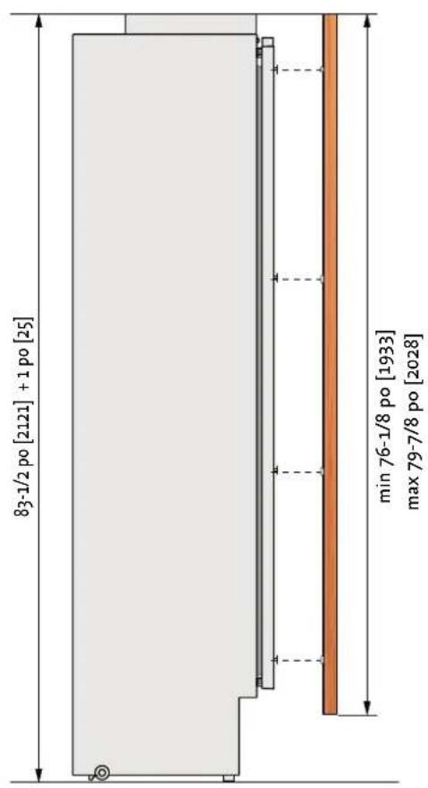 Hestan KFCR18 - DIMENSIONS DES PANNEAUX-MODELES KFC-OV, KRC-OV, ET KWC-OV - 1