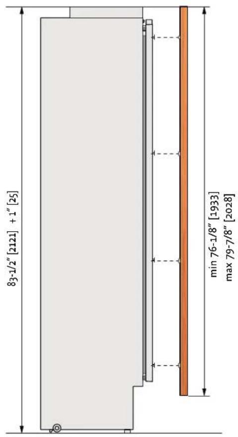 Hestan KRPL36 - PANEL DIMENSIONS KFC - OV, KRC - OV AND KWC - OV - 1