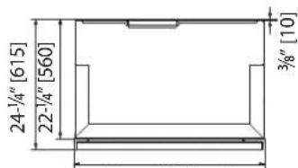 Hestan KRPL36 - INSTALLATION CUT-OUT - KRC, KFC, KWC, KRW-OV MODELS WITH OVERLAY - 3