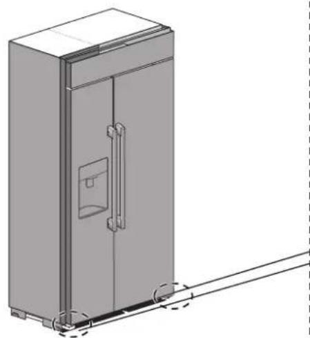SKS SKSSB4202S - Ouverture de la porte du réfrigérateur/congélateur et fixation à 90 degrés - 1